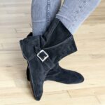 Bottine black nubuck