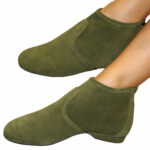 Toboots green  nubuck leather